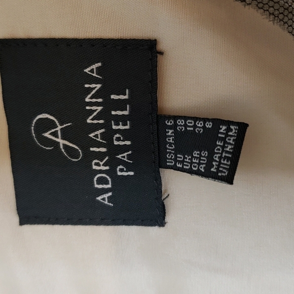 NEW Adrianna Papell Egyptian Metallic Dress Beaded Gold Toga Luxury Designer - Picture 2 of 13